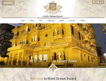 Tablet Screenshot of hoteldreampalaceudaipur.com